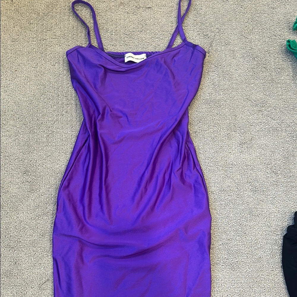 Purple Satin Slip Dress cherry mellow brand y2k